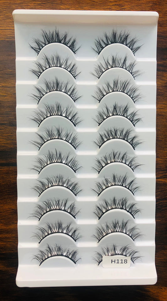 Eyelashes, Style H118, Premium and Natural Eyelashes