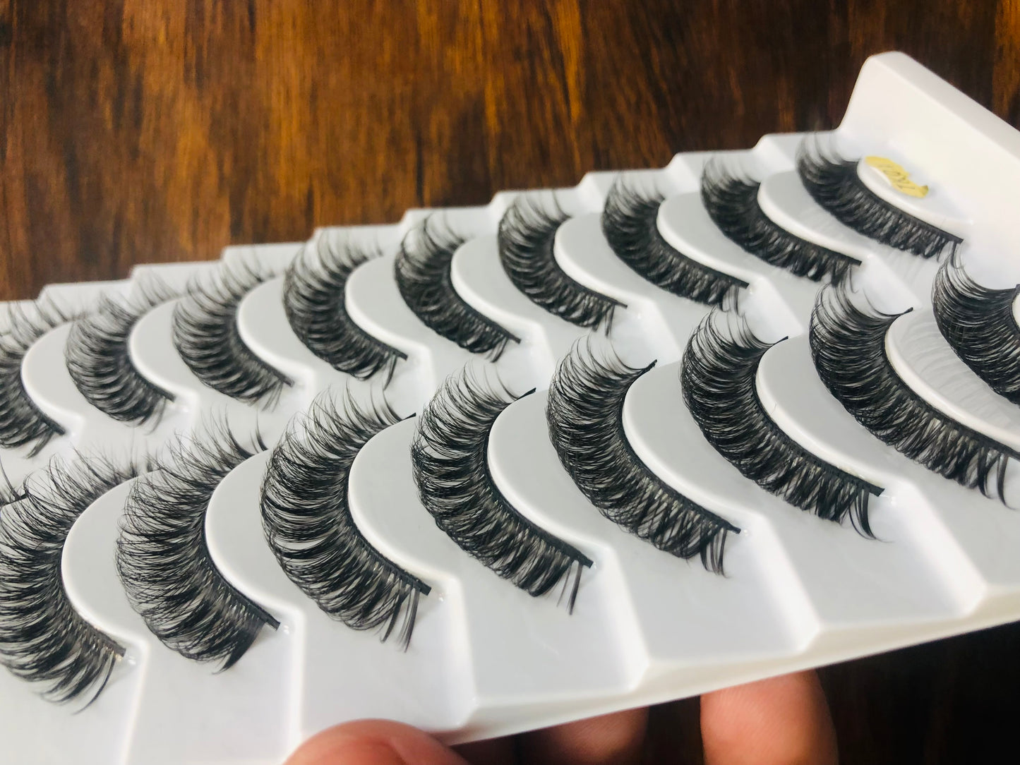 Eyelashes, Style TK01, Premium and Natural Eyelashes (curved)