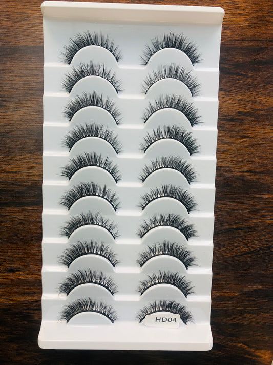 Eyelashes, Style HD04, Premium and Natural Eyelashes