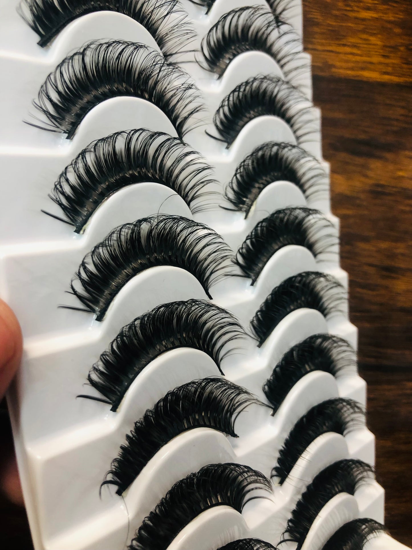 Eyelashes, Style Tk49, Premium and Natural Eyelashes (Curved)