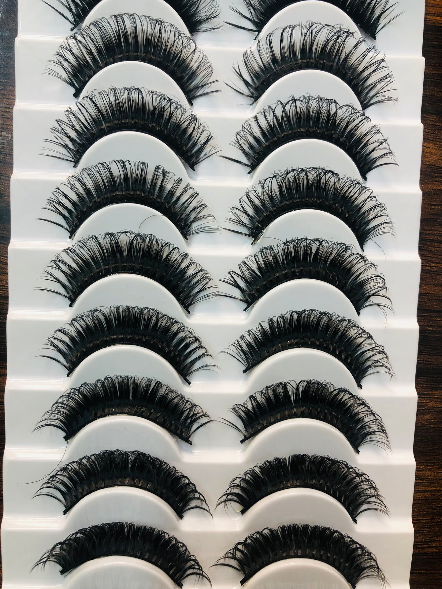 Eyelashes, Style Tk49, Premium and Natural Eyelashes (Curved)