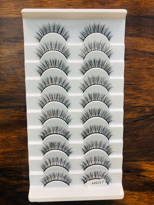 Eyelashes, Style HD17, Premium and Natural Eyelashes