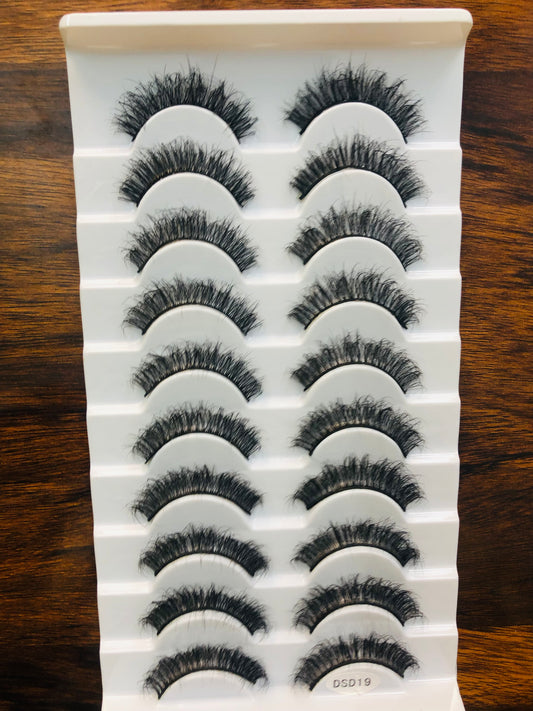 Eyelashes, Style DSD19, Premium and Natural Eyelashes