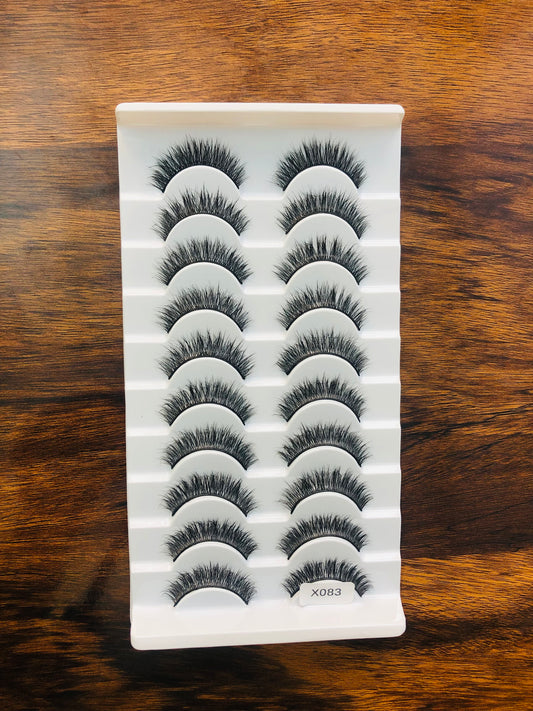 Eyelashes, Style X083, Premium and Natural Eyelashes